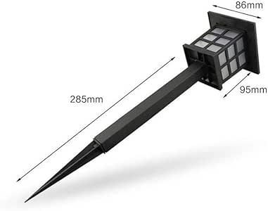 Lámpara de jardín creativa enchufable con luz LED solar para exteriores