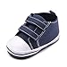 Annnowl Baby Sneakers Canvas Shoes 0-18 Months (12-18 Months, Navy Blue)