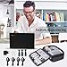 BUBM Electronic Organizer, Double Layer Travel Gadget Carry Bag for Cables, Plugs, Earphone, Flash Hard Drive and More--a Sleeve Pouch for iPad Mini(Medium, Black)