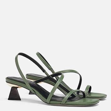 ZHIJINLI Sandalen Absatzschuhe Damenschuhe Damenschuhe Outdoorschuhe offene Zehe Weinglas mit quadratischem Kopf sexy einfach