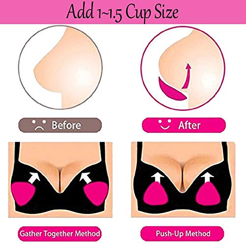 Silicone Breast Inserts - Waterproof Enhancers Bra Inserts A to C Cup for Swimsuits & Bikini - Thumbnail 6