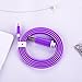 Bambud Flowing LED Light Up iPhone Charger Cable 3 ft USB Sync and Charging Cable Cord for iPhone X/8/7/7 Plus/6s/6s Plus/6/6 Plus/5s/5c/5/iPad/iPod (Purple)