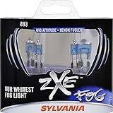 SYLVANIA - 893 SilverStar zXe Fog High Performance Halogen Fog Light Bulb - Bright White Light Output, HID Attitude, Xenon Fueled Technology (Contains 2 Bulbs)