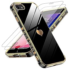 LeYi for iPhone-7 iPhone-8 Case: with Tempered