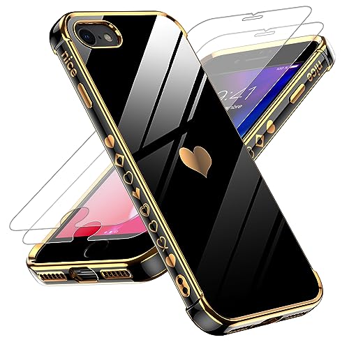 LeYi for iPhone-7 iPhone-8 Case: with Tempered