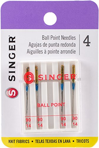 SINGER 4812 Universal Ball Point Machine Needles, Size 80/11, 4-Count