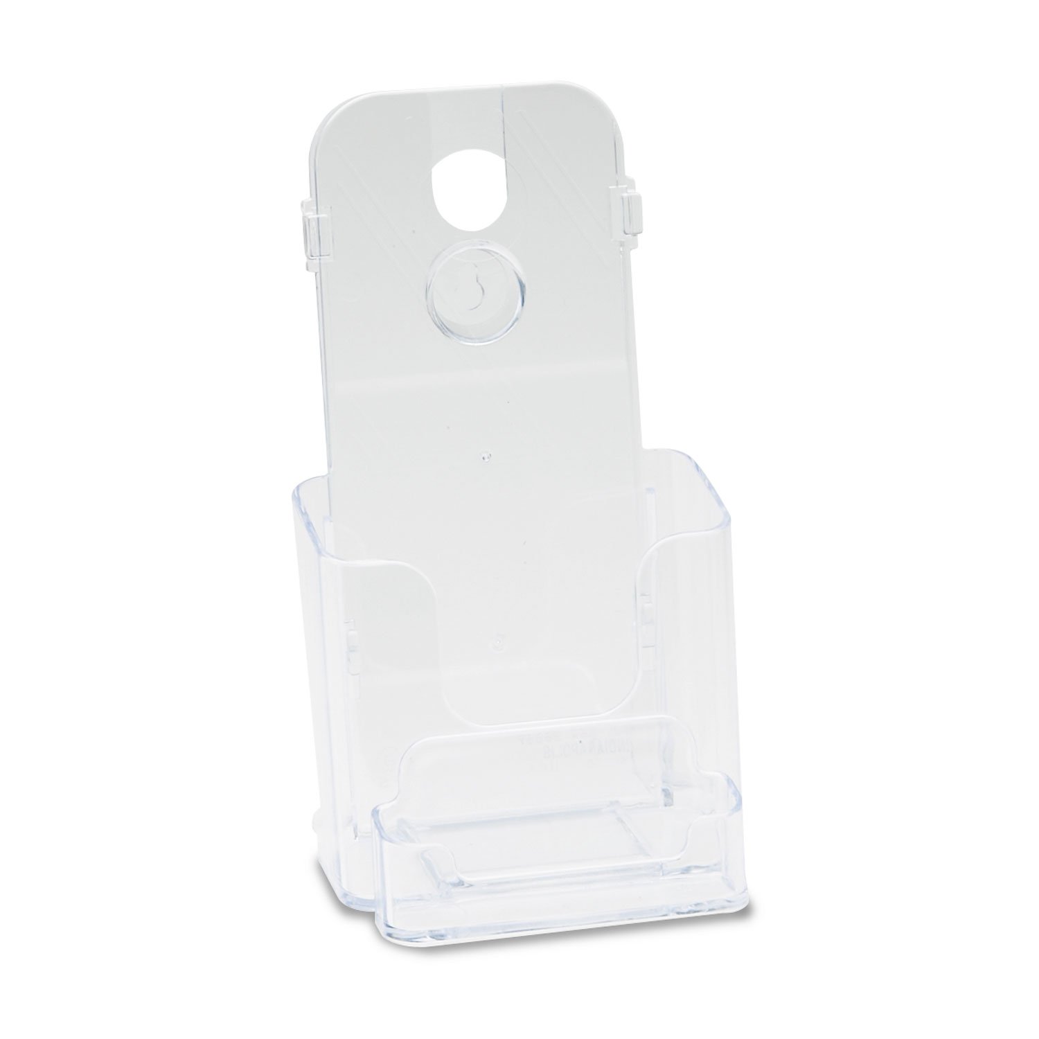 Deflecto 78601 Docuholder Clear Rigid Countertop Leaflet Holder with Business Card Holder