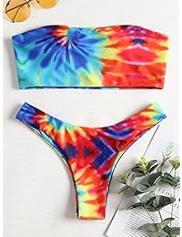 ZAFUL bañador sin tirantes para dama con corte alto