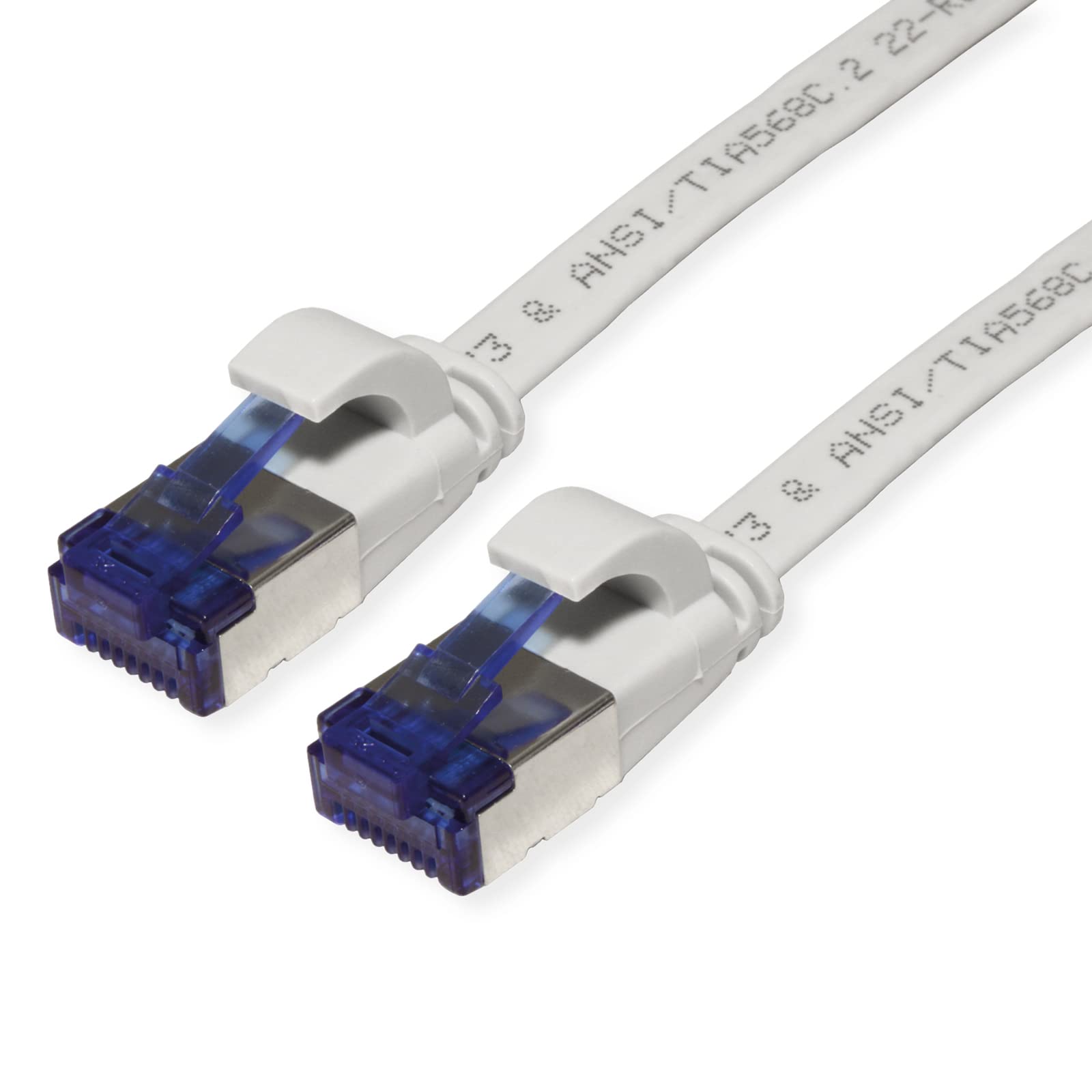 VALUE Patch Cable Cat.6A (Class EA) FTP Extra Flat Grey 0.5m