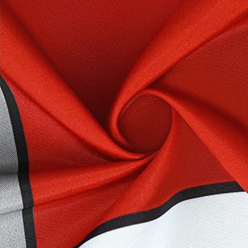 YellyHommy Mid Century Modern Shower Curtain Red Bathroom Accessories