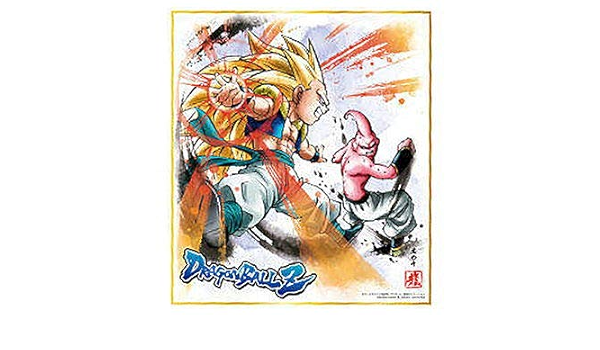 Amazon Com Dragon Ball Colored Paper Art8 10 Super Saiyan 3 Gotenks Vs Majin Buu Evil Character Color Paper Card Office Products