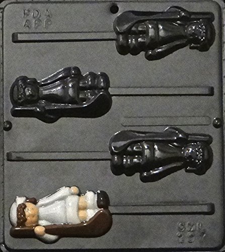 Field Hockey Player Lollipop Chocolate Candy Mold 297