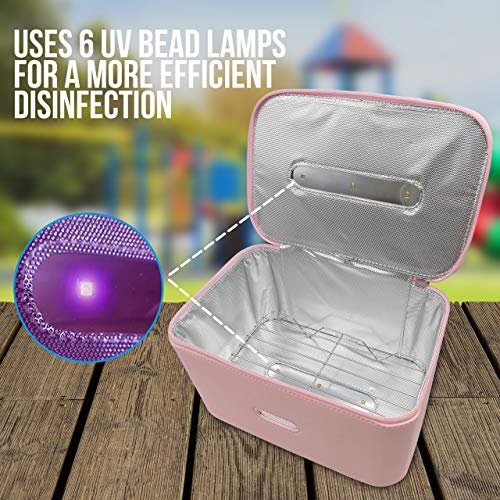 JJ CARE UV Light Sanitizer Bag UV Sterilizer Bag with 6 Bead Lights