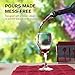 Zestkit Wine Aerator Pourer Modern Aerating Pourer Red and White Wine Decanter Spout, Black