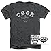 CBGB New York Rock Club Faded Logo T Shirt & Stickers (Medium)