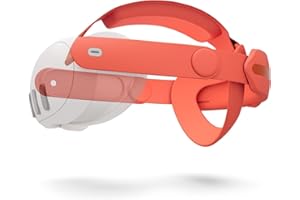 Aubika Orange Head Strap for Meta Quest 3S/Quest 3, Reversible and Adjustable Replacement for Oculus Elite Strap Accessories, for Fashion & Gaming & Fitness(Strap Only)