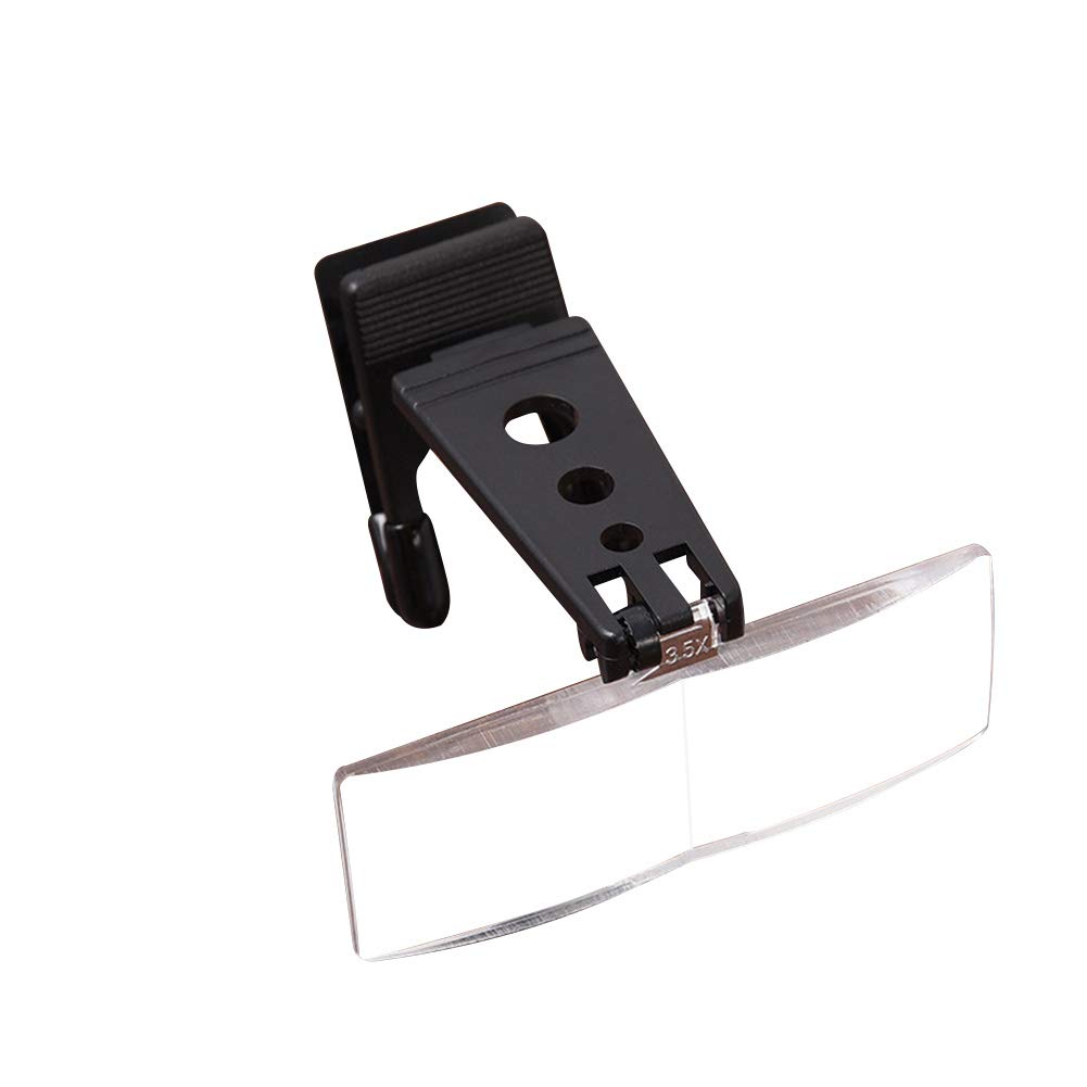 Xpccj Clip-On Magnifiers For Glasses, Lenses Magnifying Spectacles, Reading Glasses Magnifiers Lenses Readers Unisex - 1.5x, 2.5x, 3.5x Magnification