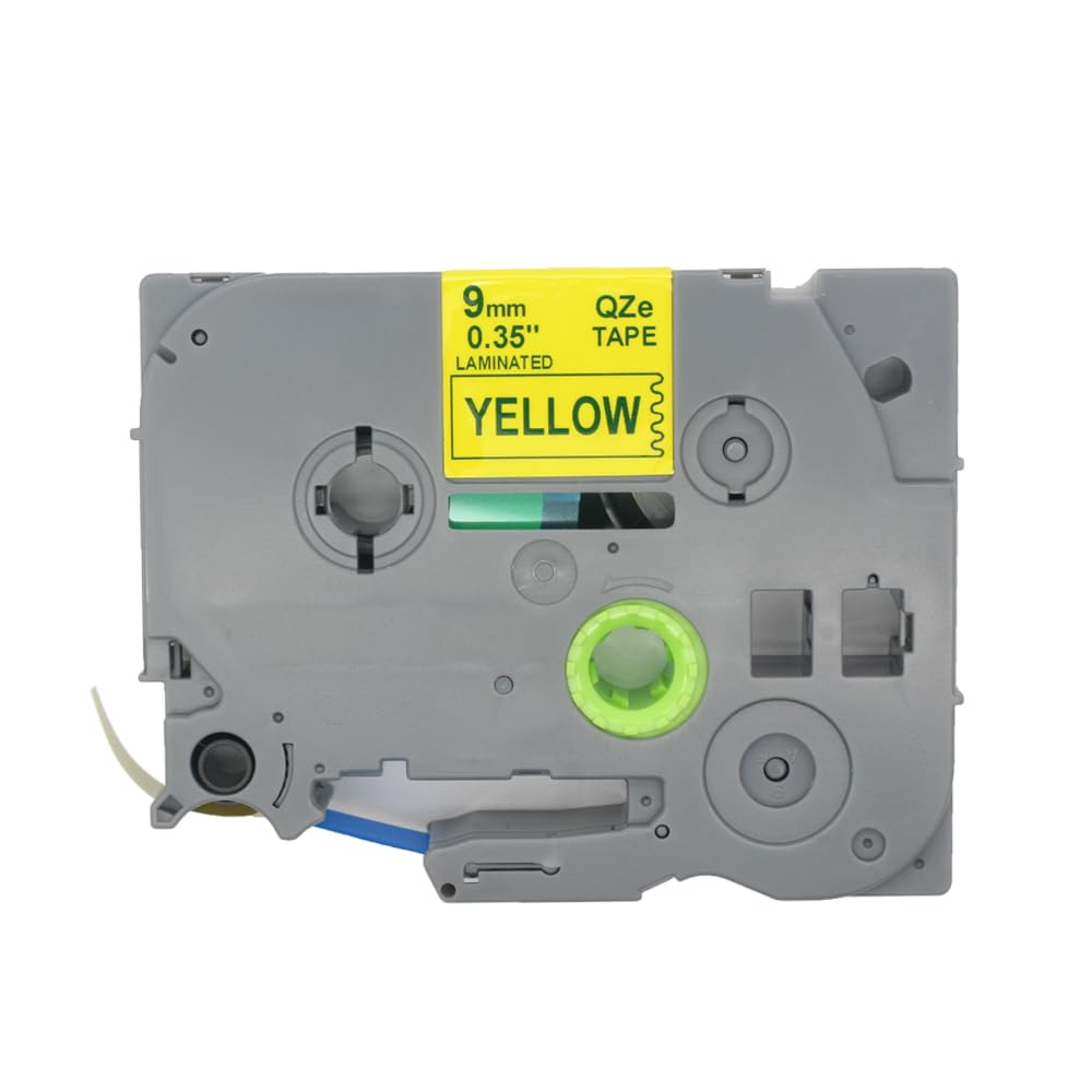 BROVACS 1 Pack Blue on Yellow Laminated Label Tape Compatible for Brother P-Touch Label Printer TZ 623 TZe 623 9mm 3/8" OPA4623