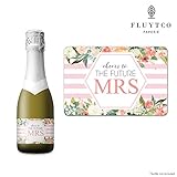 FUTURE MRS - Set of 20 Bachelorette Label Stickers for Mini Champagne Bottle & Gift Box - Bridesmaid, Maid & Matron of Honor Proposal Gift- Engagement Party- Bridal Shower