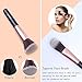 Ammiy Lospu HY 18-Piece Rose Golden Makeup Brushes Wood Handle Kabuki Makeup Brush Set