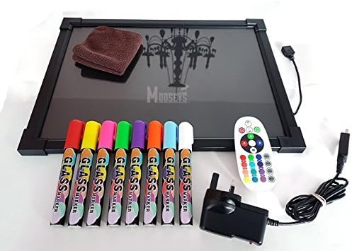 Sensory LED light up drawing/writing board toy for special need, autism, ADHD (40 by 30cm)
