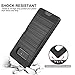 Vmini Samsung Galaxy Note 8 Case, Note 8 Shockproof Case with Slim Dual Layer Wallet Design and Card Slot Holder, Drawing Cover Design, Black