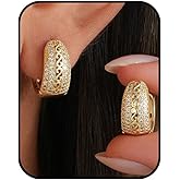 Gold Zircon Hoop Earrings for Women,Hollow Irregular Adjustable Cubic Statement Non Tarnish Dainty Trendy Charm Earrings Jewelry Gifts for Women