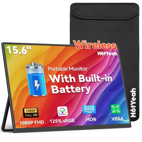 HotYeah Wireless Portable Monitor Battery-powered