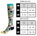 Compression Socks for Men & Women - BEST Graduated Athletic Fit for Running, Nurses, Shin Splints, Flight Travel, & Maternity Pregnancy - Boost Stamina, Circulation & Recovery (Dancing Dots, L/XL)