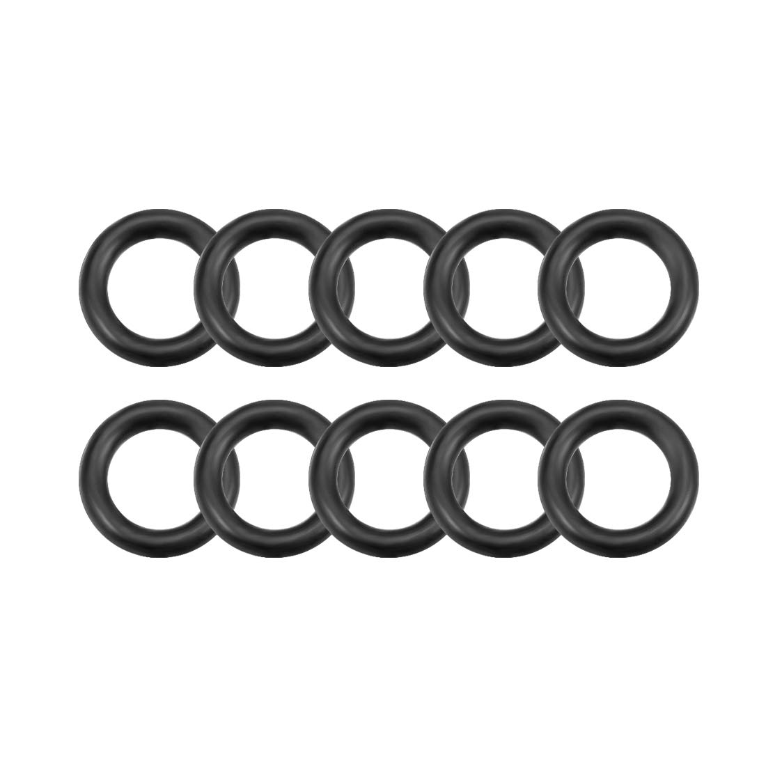 sourcing map Nitrile Rubber O-Rings 5.5mm OD 3.5mm ID 1mm Width, Metric Nitrile Rubber Sealing Gasket, Pack of 10