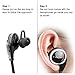 APEKX B3 Wireless Headphones, Lightweight Bluetooth Earbuds, Sports Headset, Running Jogging Gym Workout with Mic for iOS, Android, MP3 and More(Black)
