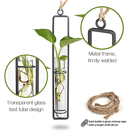 3pcs Wall Hanging Artificial Flower Vase Plant Holder Decoration for Mini Plant Indoor Outdoor Home Office Decoration