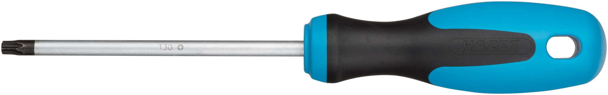 Hazet Screwdriver, Inner Torx Profile, Spanner Width: T 30, 1 piece, Blade matt Chrome-Plated, Burnished tip, 810-T30