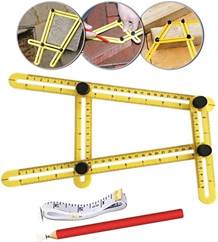 Angleizer Template Tool Multi-Angle Measuring Ruler Perfect for Handymen Builders Craftsmen