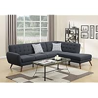 Poundex PDEX-F6954 Sofas, Black