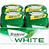 Trident White Sugar Free Gum (Spearmint, 60-Piece, 4-Pack)
