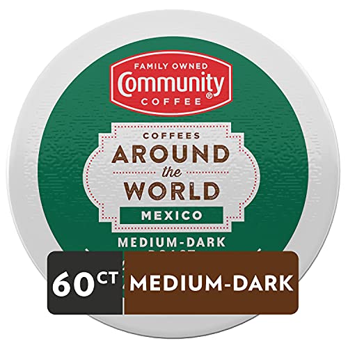 Community Coffee Single Origin Mexico 60 Count Coffee Pods, MediumDark