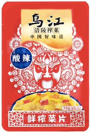 FLZC Wujiang Preserved Mustard Tuber (with Sugar and Sweetener) - Hot and Sour Flavour 60g