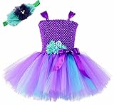 Tutu Dreams Girls' Mermaid Princess Costumes (XL, Purple-teal)