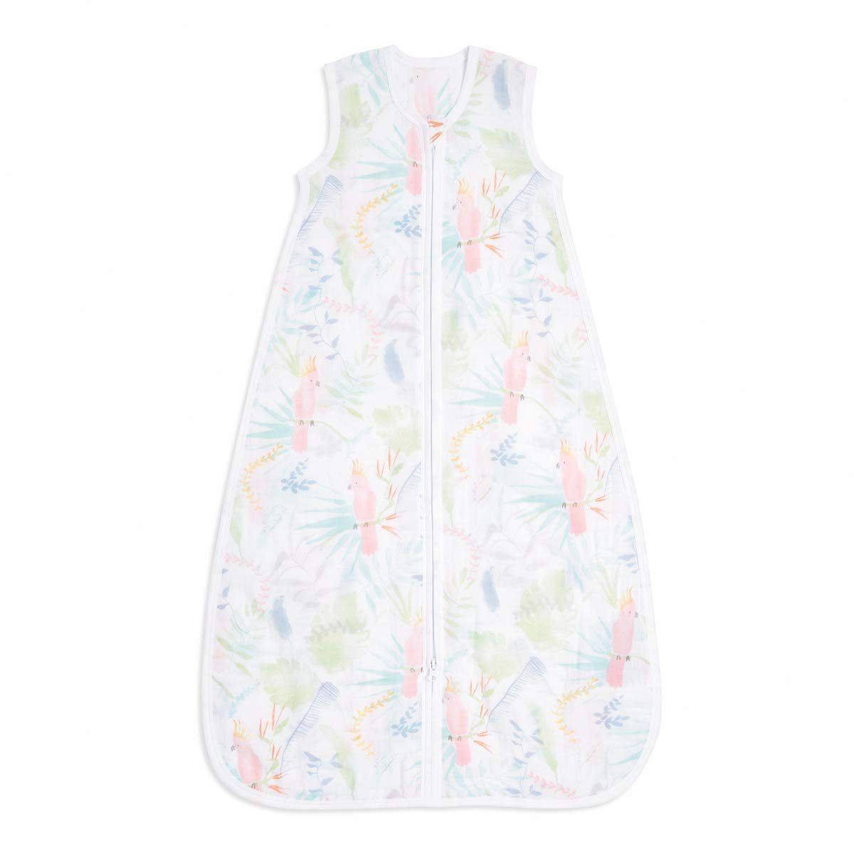 aden + anais essentials Baby Sleeping Bag, 100% Cotton Muslin, Wearable Swaddle Blanket for Girls & Boys, Newborn Sleep Sack, TOG Rating 1.0, 0-6 Months, tropicalia