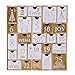 Juegoal Countdown to Christmas Nature Wood Advent Calendar with 25 Storage Drawers Decoration, 12