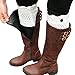 Cozy Design Women's Winter Knitted Hollow out Boot Cuffs