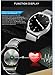 SEPVER All-in-1 GW01 Smart Watch Full Round IPS Screen Bluetooth 4.0 Heart Rate Monitor Pedometer compatible with iPhone 7 iPhone 6s iPhone 6 and Android smart phone (Silver Metal)