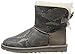 UGG Australia Women's Mini Bailey Bow Snake Boot, Metal, 6
