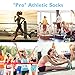 AIKER Running Socks,Anti-Blister Athletic Socks,Moisture-Wicking and Breathable Mens Ankle Socks,Anti-Odor Women Socks,Cushion Padding with Cool Max Fabric for Shoes Size 7-12(2Pairs)