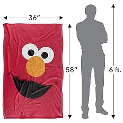 Sesame Street Elmo Face Officially Licensed Silky