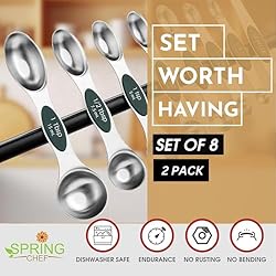 Spring Chef Magnetic Measuring Spoons Set, Dual