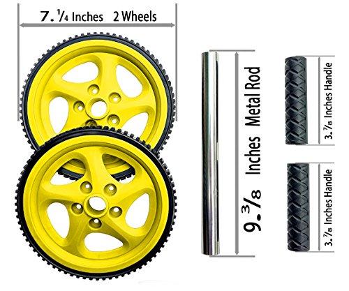 Wacces AB Roller Wheel Power - Exercise & Fitness Wheel With Easy Grip Handles Equipment For Core Training & Abdominal Workout At Home or Gym