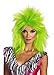 Disguise Jem and The Holograms Pizzaz Adult Costume Wig, Lime Green, One Size Adult
