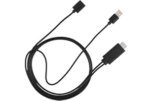2 in 1 1080P USB HDMI Cable Wire, USB Female to HDMI Male HDTV Adaptor Cable Cord